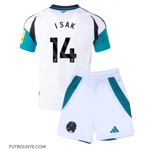 Camiseta Newcastle United Alexander Isak #14 Tercera Equipación para niños 2024-25 manga corta (+ pantalones cortos)